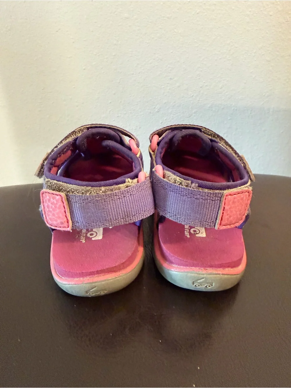 See Kai run water shoes sandals Kids Purple hook and look